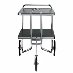 Carrello Portavivande in Acciaio Cromato e Laminato Made in Italy - Singapore