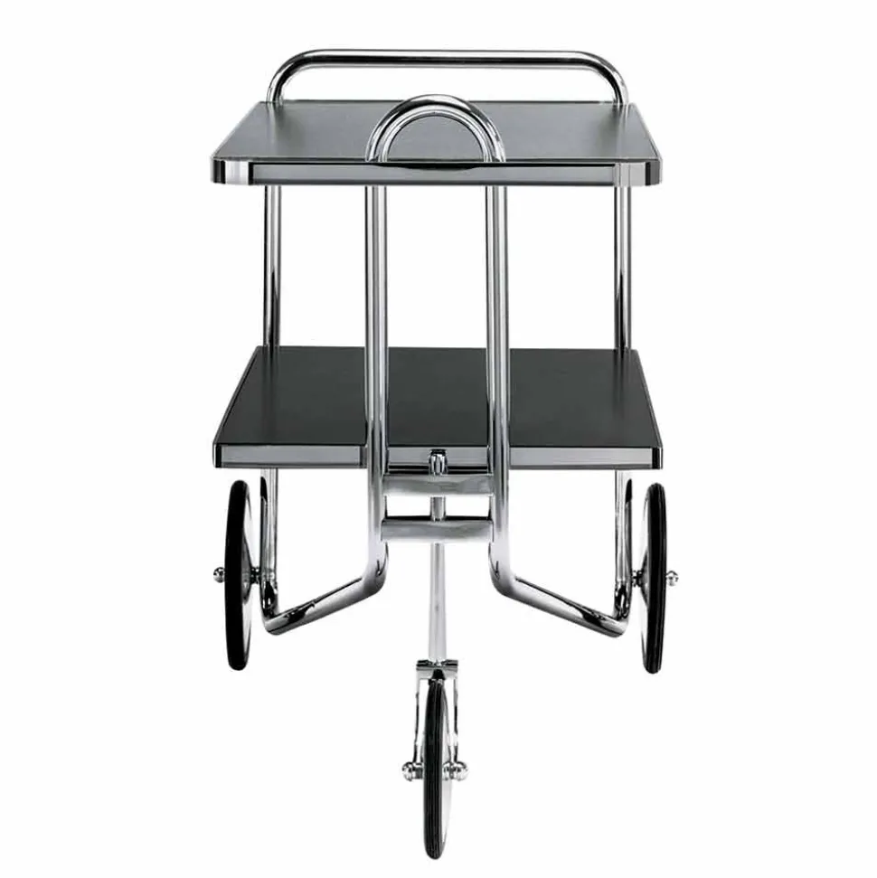 Carrello Portavivande in Acciaio Cromato e Laminato Made in Italy - Singapore