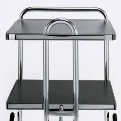 Carrello Portavivande in Acciaio Cromato e Laminato Made in Italy - Singapore