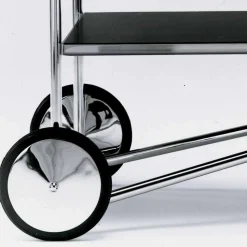 Carrello Portavivande in Acciaio Cromato e Laminato Made in Italy - Singapore