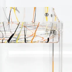 Carrello Porta Vivande in Plexiglass Trasparente Made in Italy - Galatius