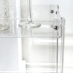 Carrello Porta Vivande in Plexiglass Trasparente Made in Italy - Galatius
