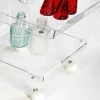 Carrello portavivande moderno a 2 ripiani L 60,5cm in plexiglass Diso