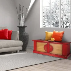 Cassapanca in Legno Impiallacciato di Diverse Finiture Made in Italy - Krishna