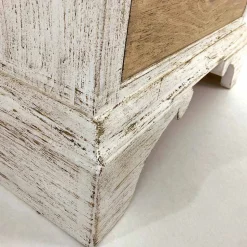Cassettiera Artigianale a 4 Cassetti in Legno Bianco Made in Italy - Manhattan