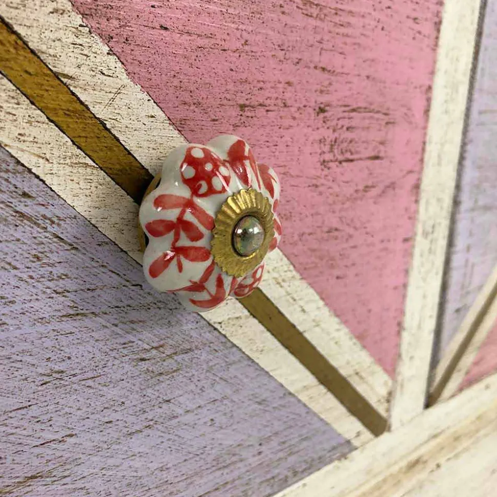 Cassettiera Artigianale in Legno con Cassetti Colorati Made in Italy - Brighella