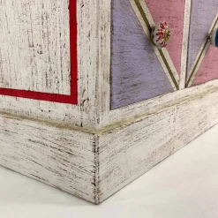 Cassettiera Artigianale in Legno con Cassetti Colorati Made in Italy - Brighella