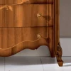 Cassettiera 7 Cassetti in Legno Noce Intarsiato Made in Italy - Commodo