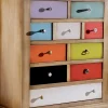 Cassettiera con Cassetti Tutti Colorati e Maniglie Diverse Made in Italy - Aditya