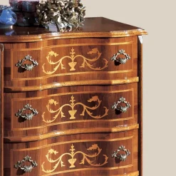 Cassettiera in Legno di Noce Classica di Lusso Made in Italy - Elegant