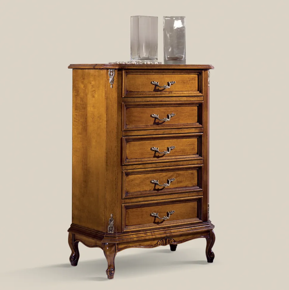 Cassettiera Stile Classico in Legno 7 o 5 Cassetti Made in Italy - Richard