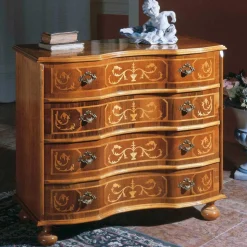 Cassettiera Stile Classico in Legno con Cassetti Made in Italy - Elegant