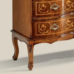 Cassettiera Stile Classico in Legno con 3 Cassetti Made in Italy - Elegant