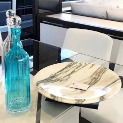 Centrotavola in Marmo Brezza della Versilia e Metallo Made in Italy - Amabile