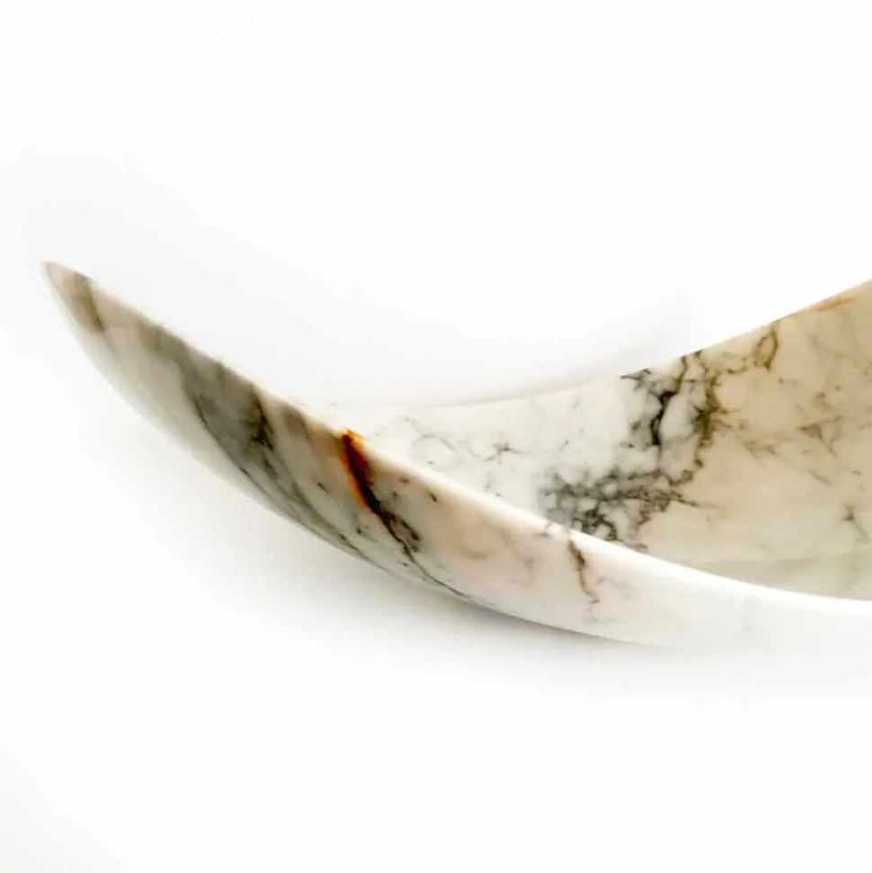 Centrotavola in Marmo Paonazzo di Design Made in Italy - Libeccio
