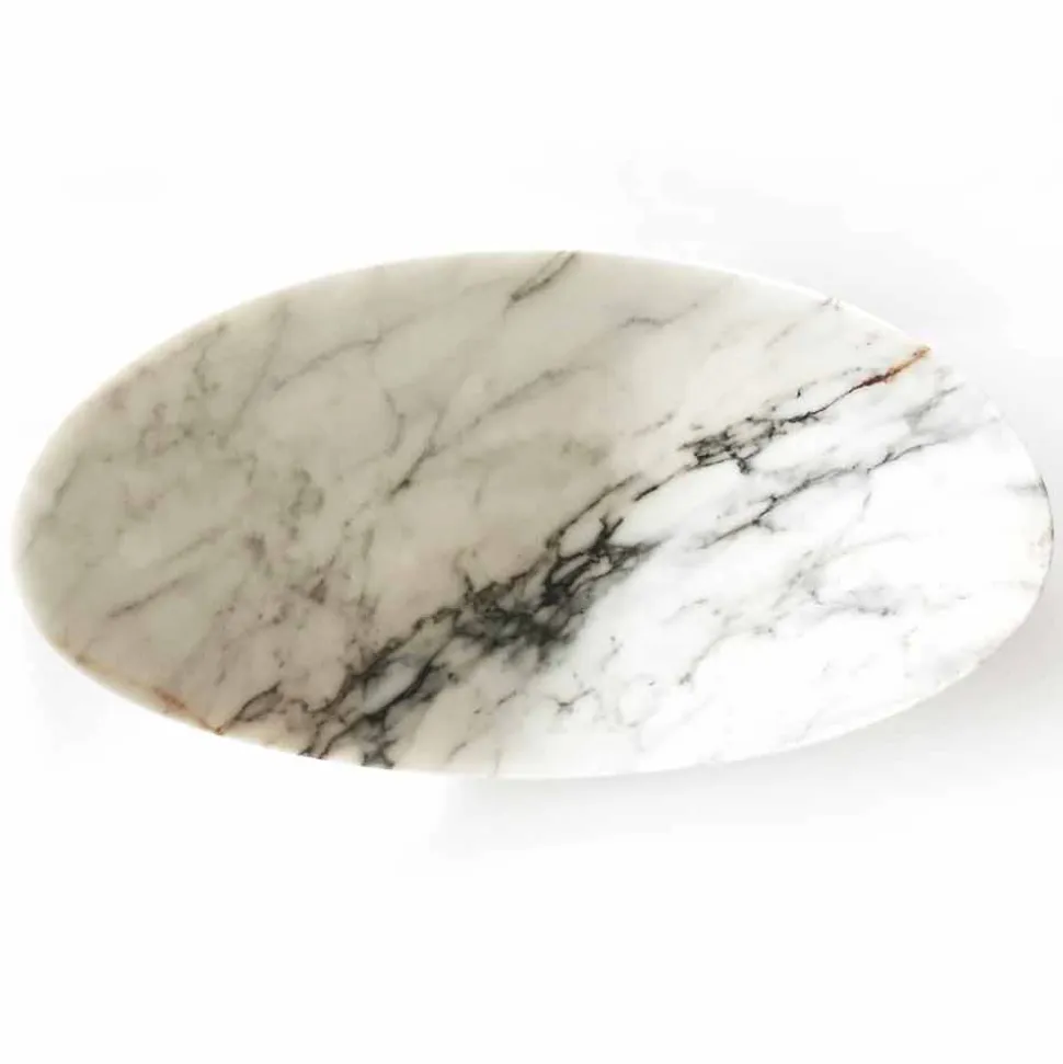 Centrotavola in Marmo Paonazzo di Design Made in Italy - Libeccio
