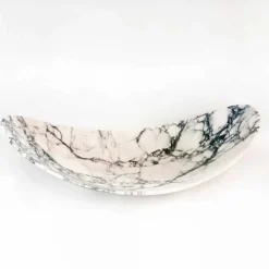 Centrotavola in Marmo Paonazzo di Design Made in Italy - Libeccio