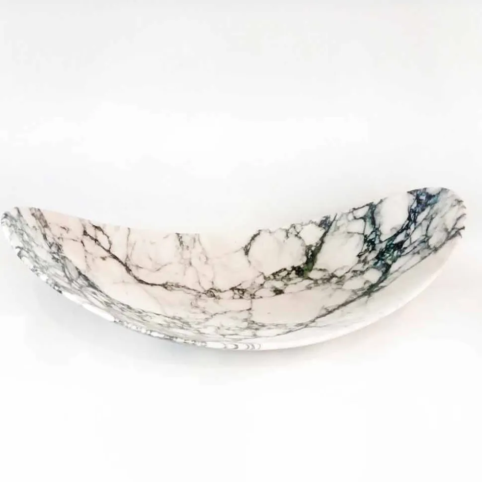 Centrotavola in Marmo Paonazzo di Design Made in Italy - Libeccio