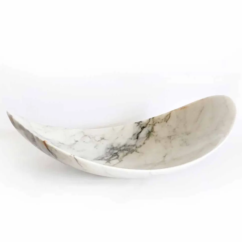 Centrotavola in Marmo Paonazzo di Design Made in Italy - Libeccio