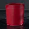 Cestino gettacarte made in Italy in cuoio rigenerato Canistro