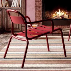 Chaise Longue da Esterno Impilabile in Alluminio Made in Italy, 2 Pezzi - Shyla
