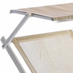 Chaise-longue da Giardino Contract con Parasole e Schienale Reclinabile - Arnold