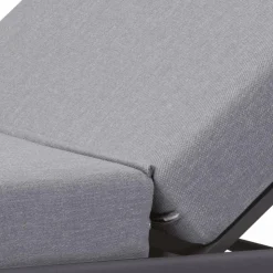Chaise Longue da Giardino in Alluminio con Rivestimento in Tessuto - Eufemia