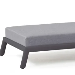 Chaise Longue da Giardino in Alluminio con Rivestimento in Tessuto - Eufemia
