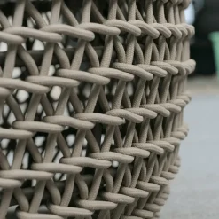Chaise Longue da Giardino in Gomma con Struttura in Intreccio di Corda - Shuffle
