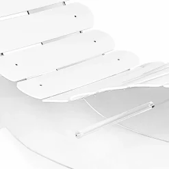 Chaise longue di design in plexiglass trasparente Josue made in Italy