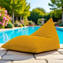 Chaise Longue per il Giardino in Tessuto Outdoor Color Zafferano - Maestrale