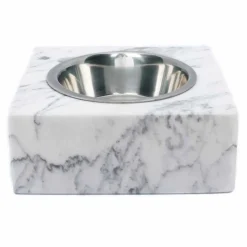 Ciotola Cani e Gatti in Marmo Bianco di Carrara Made in Italy - Ciotta