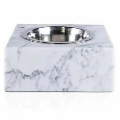 Ciotola Cani e Gatti in Marmo Bianco di Carrara Made in Italy - Ciotta