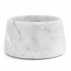 Ciotola per Cani e Gatti Moderna in Marmo Bianco o Nero Made in Italy - Catt