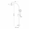 Colonna Doccia con Deviatore e Soffione Quadrato Made in Italy - Silver