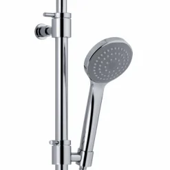 Colonna Doccia con Deviatore e Soffione Quadrato Made in Italy - Silver