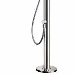 Colonna Doccia da Giardino in Acciaio Inox con Doccetta Made in Italy - Marlen