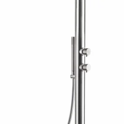 Colonna Doccia da Giardino in Acciaio Inox con Doccetta Made in Italy - Marlen
