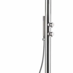 Colonna Doccia da Giardino in Acciaio Inox con Doccetta Made in Italy - Marlen