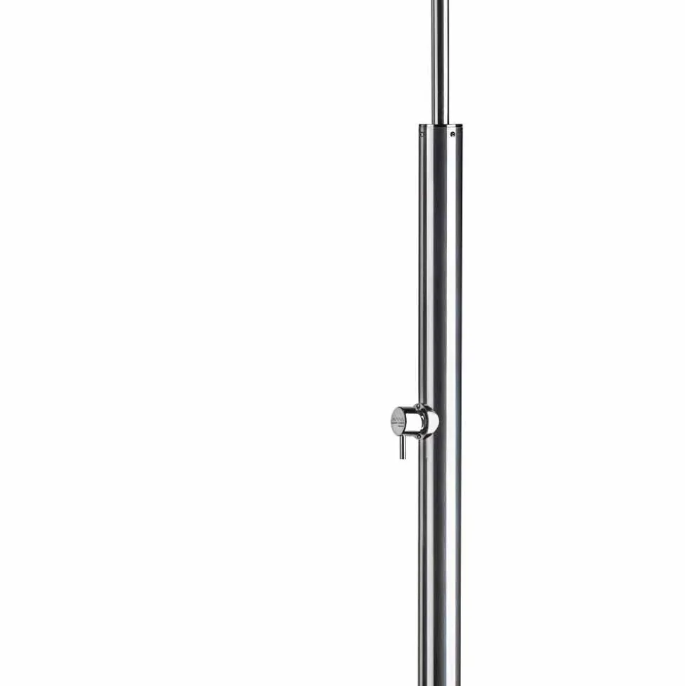 Colonna Doccia Esterna in Acciaio Cromato con Miscelatore Made in Italy - Norton