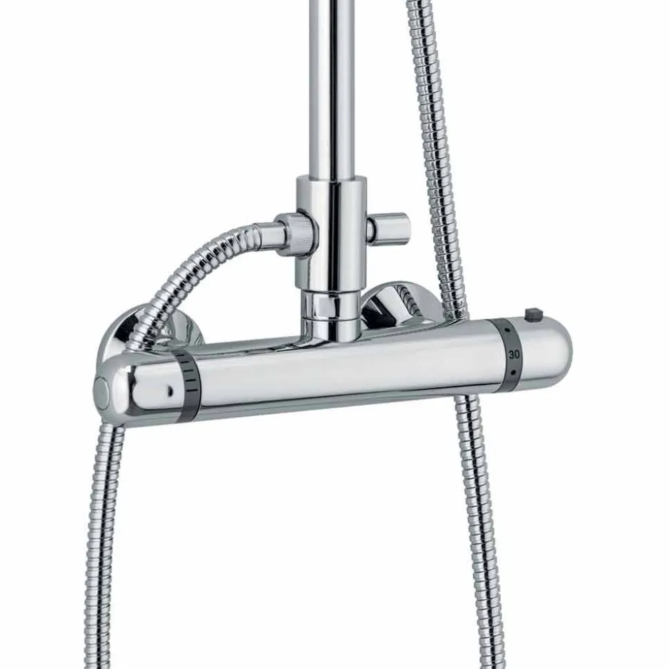 Colonna Doccia in Ottone con Miscelatore Termostatico Made in Italy - Gallo