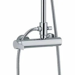 Colonna Doccia in Ottone con Soffione e Doccia in ABS Made in Italy - Padula
