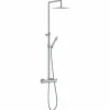 Colonna Doccia in Ottone Cromato con Flessibile e Doccetta Made in Italy - Griso