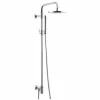 Colonna Doccia in Ottone Cromato con Soffione in Acciaio Made in Italy - Daino
