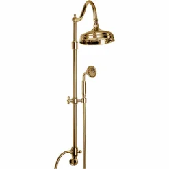 Colonna Doccia in Ottone Senza Miscelatore Design Classico Made in Italy - Yunda