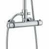 Colonna Doccia Moderna in Ottone Finitura Cromata Made in Italy - Gallo