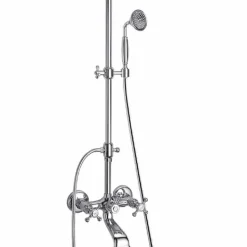 Colonna Doccia Orientabile in Ottone con Gruppo Vasca Made in Italy - Fedrio