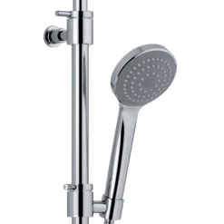 Colonna Doccia Telescopica in Ottone con Soffione Rotondo Made in Italy - Lenio