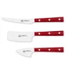 3 Coltelli da Formaggio Acciaio Inox, Berti in Esclusiva per Viadurini - Asiago