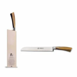 Coltello da Pane Insieme con Ceppo, Berti in Esclusiva per Viadurini - Gualdo
